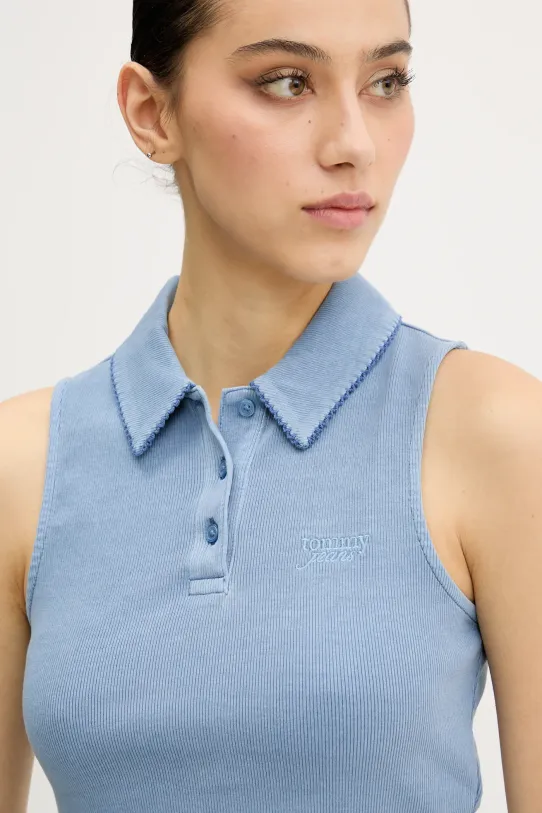 Tommy Jeans top niebieski DW0DW20295