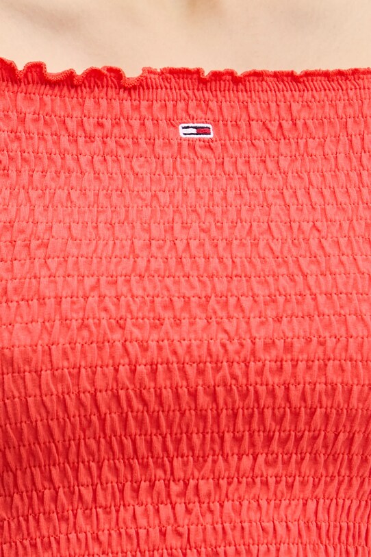 Blúzka Tommy Jeans oranžová DW0DW20238