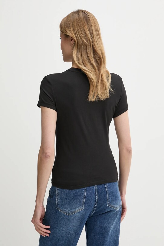 Tommy Jeans t-shirt bawełniany DW0DW20315 czarny SS25