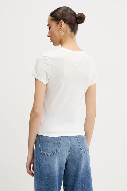 Îmbrăcăminte Tommy Jeans tricou DW0DW20316 alb