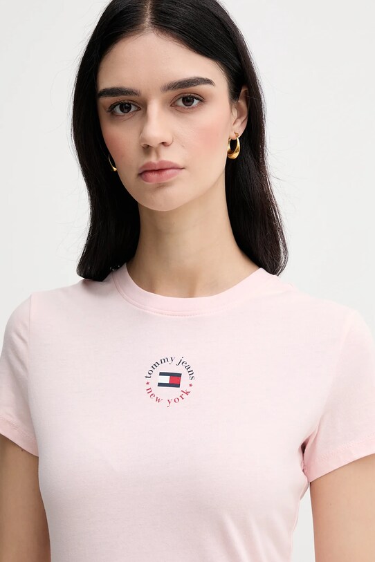 Oblečenie Tričko Tommy Jeans DW0DW20316 ružová