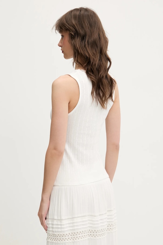 Одяг Бавовняний топ Tommy Jeans DW0DW20619 білий