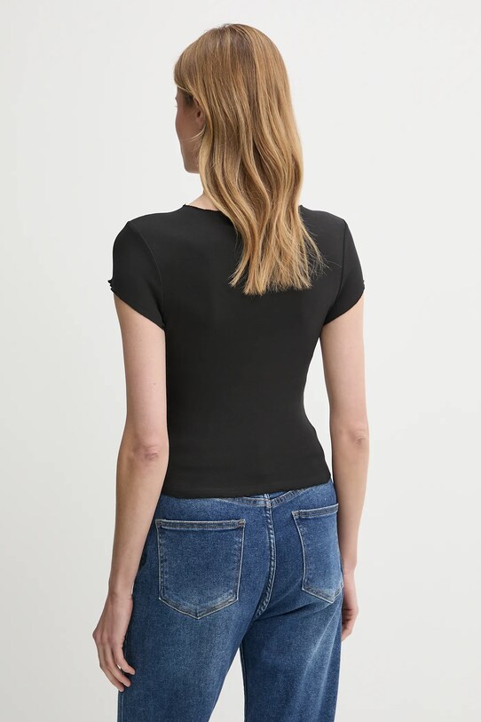 Tommy Jeans tricou DW0DW20623 negru SS25