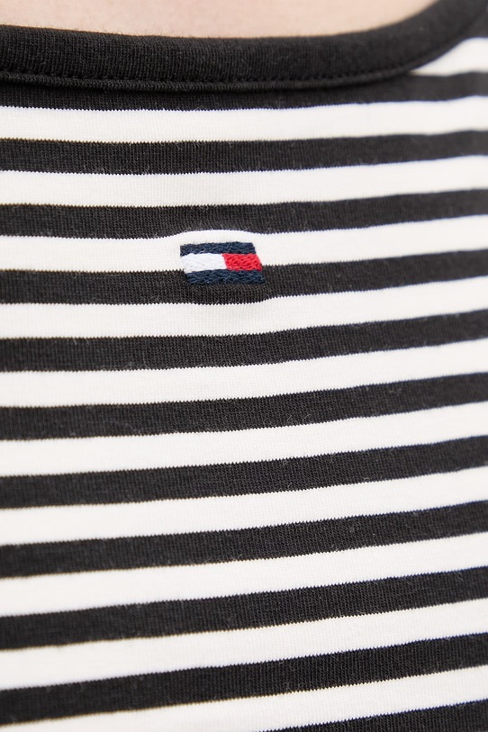 Tommy Jeans top damski bawełniany z elastanem DW0DW20675 czarny