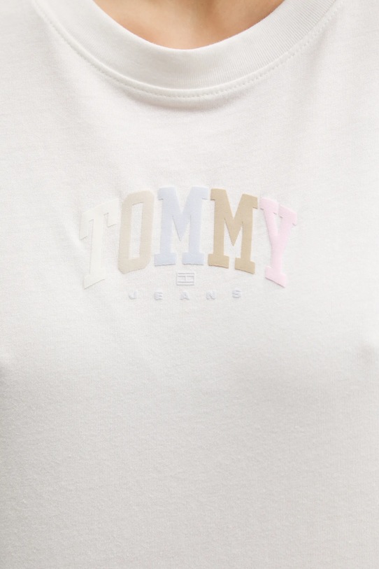 Tommy Jeans t-shirt in cotone DW0DW21337 bianco