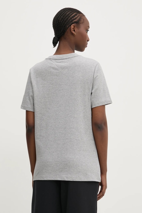 Oblečení Bavlněné tričko Tommy Jeans DW0DW21337 šedá