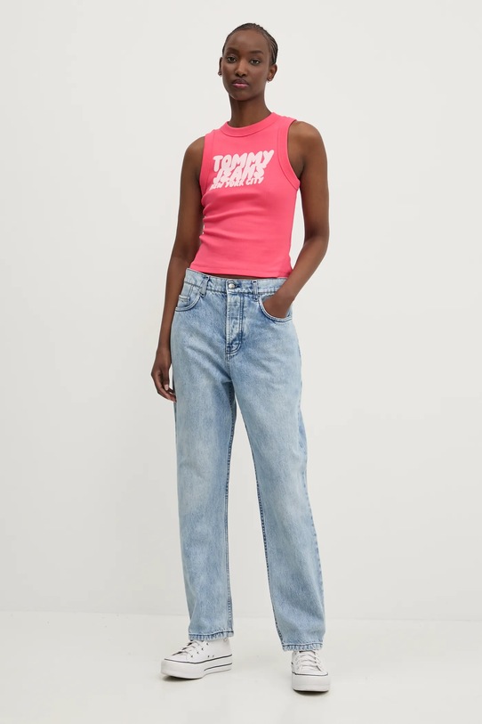 Top Tommy Jeans DW0DW21339 ružová SS25