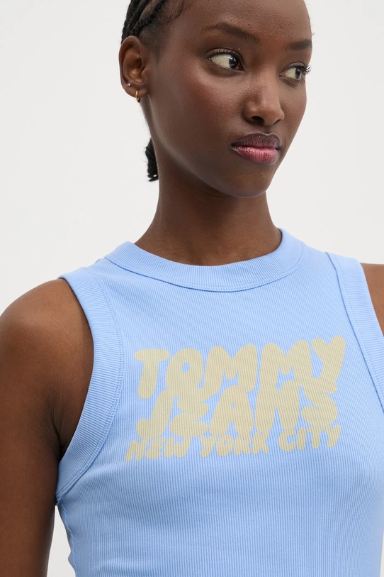 Top Tommy Jeans modrá DW0DW21339