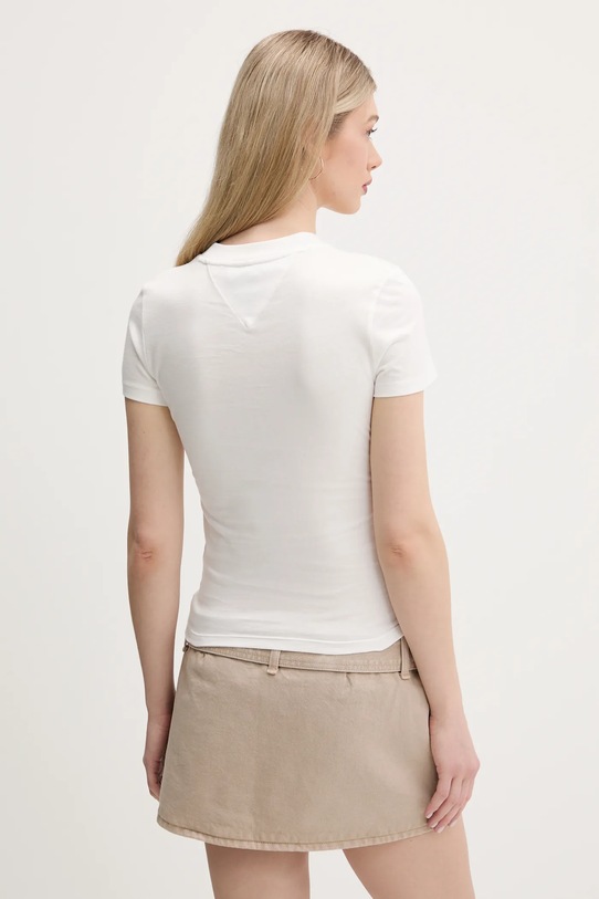 Odzież Tommy Jeans t-shirt bawełniany DW0DW21342 biały