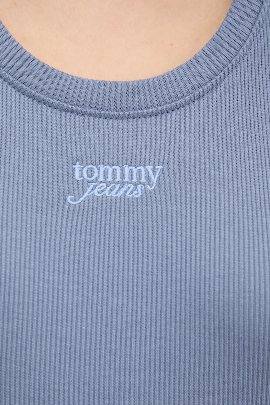 Tommy Jeans top in cotone DW0DW21369 blu