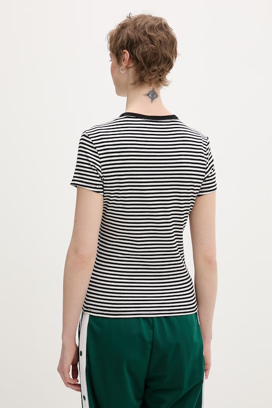 Tommy Jeans t-shirt basic damski bawełniany z elastanem 2-pack DW0DW21430 biały