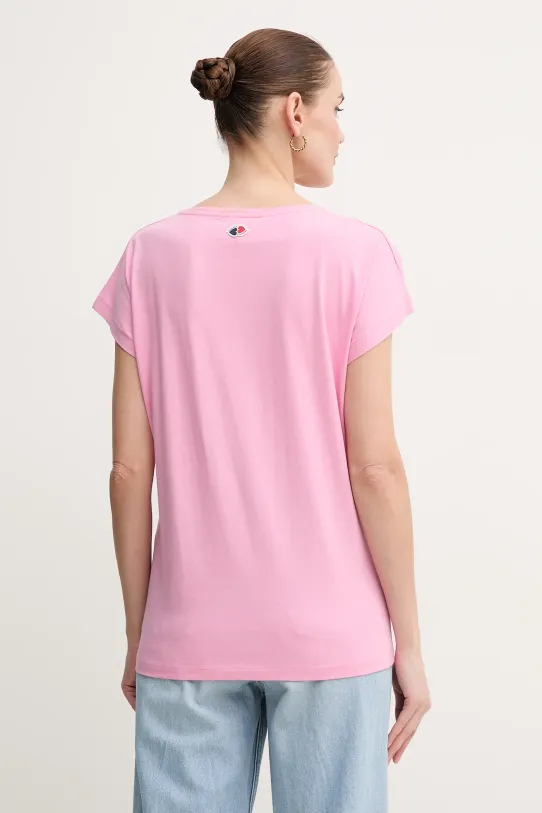 Odzież La Petite Française t-shirt bawełniany TYFANY PFTIFANY różowy