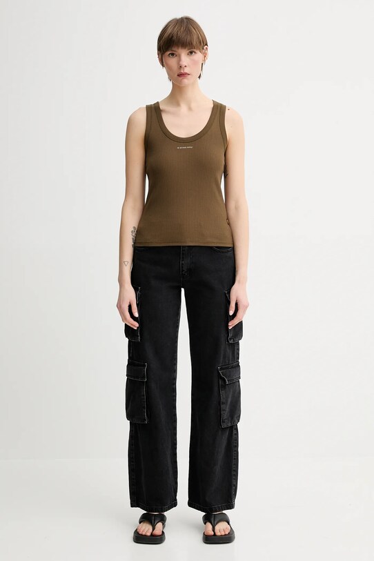 G-Star top D26065.D253 zielony AW25