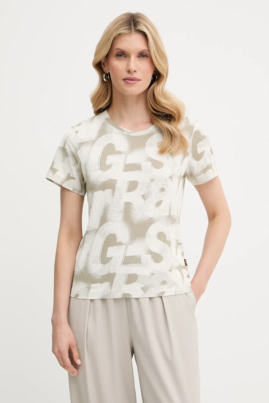 G-Star Raw pamut póló zöld D26066.C565