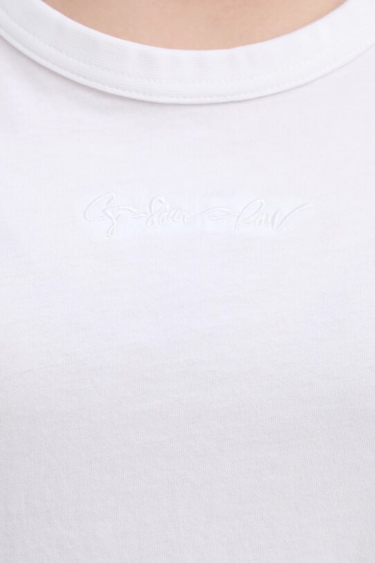 G-Star tricou din bumbac D26069.D975 alb