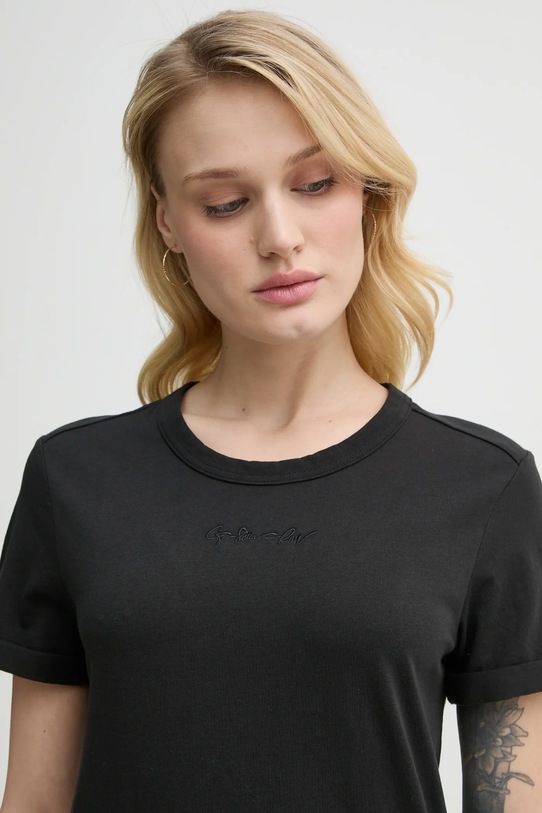 G-Star t-shirt bawełniany czarny D26069.D975