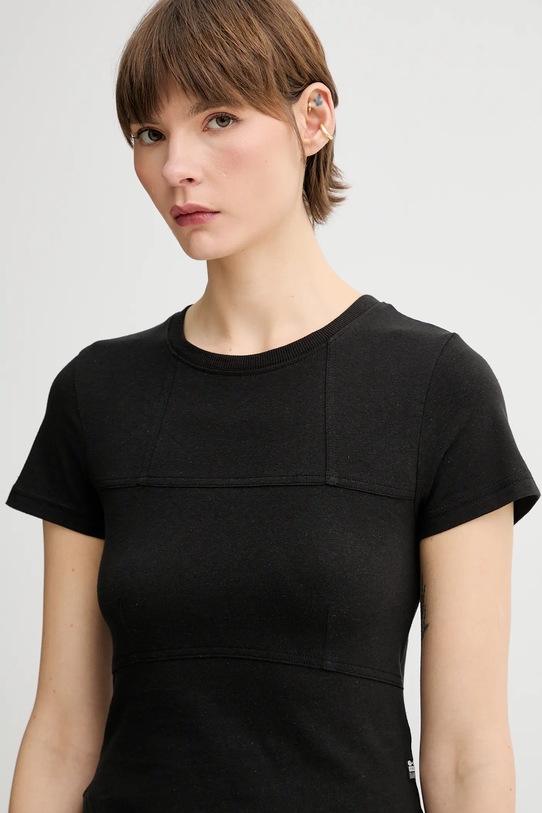 G-Star t-shirt bawełniany czarny D26072.D601