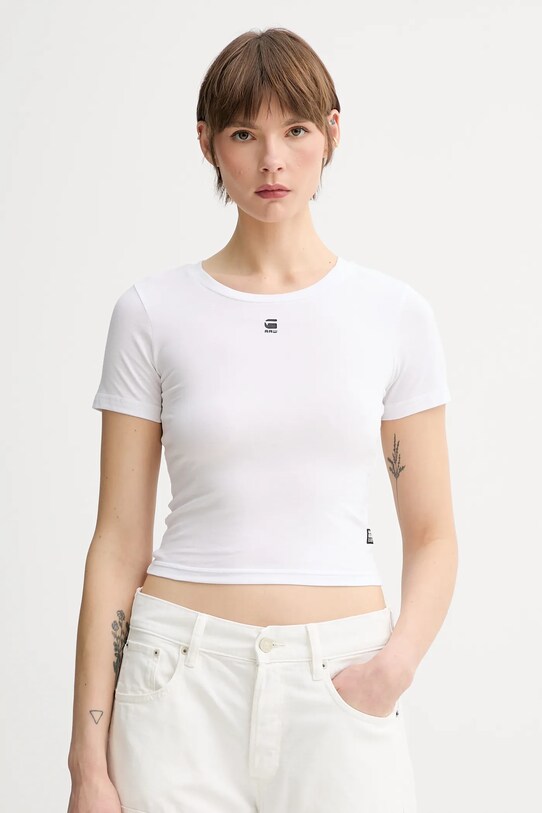 G-Star tricou imprimeu alb D26446.3310