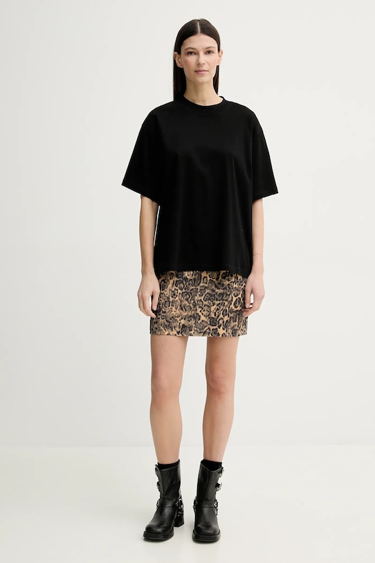 Herskind t-shirt bawełniany Larsson 5580152 czarny SS25