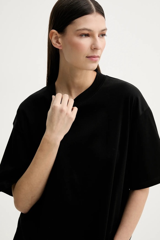 Herskind t-shirt bawełniany Larsson czarny 5580152