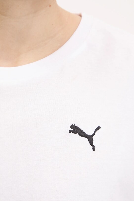Bavlněné tričko Puma 629743 bílá