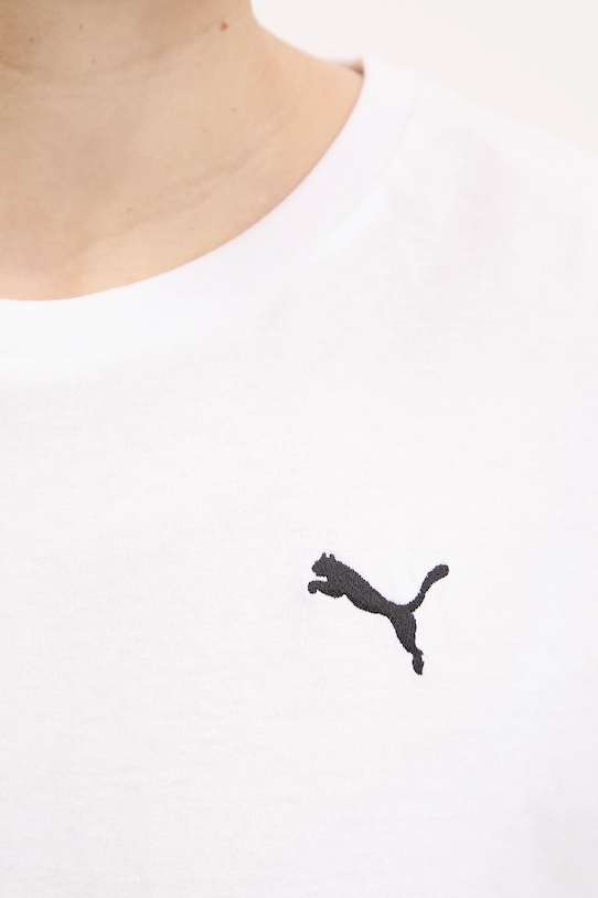 Bavlněné tričko Puma 629743 bílá