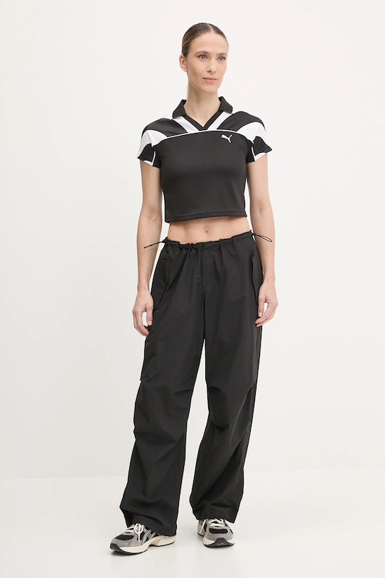 Puma tricou polo 629783 negru SS25