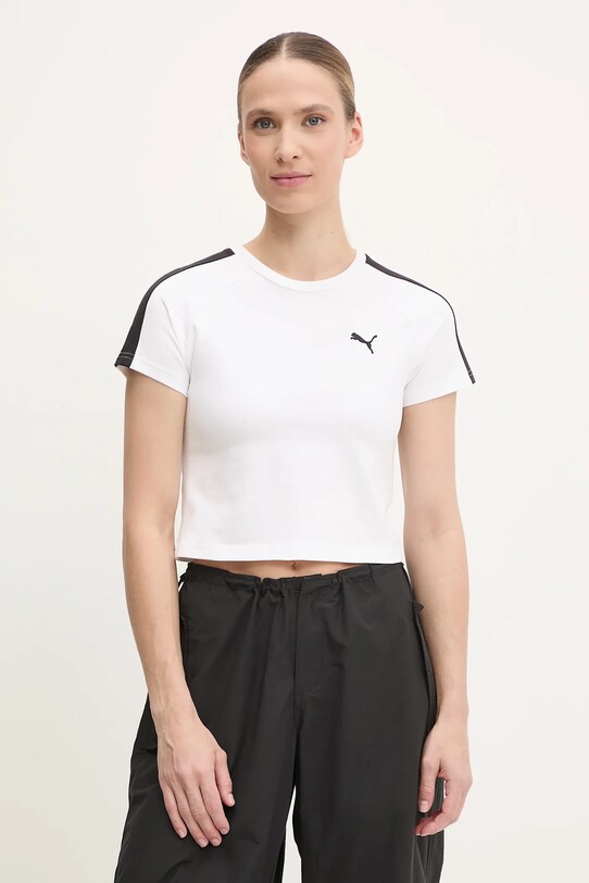 Puma tricou cu modele alb 629802