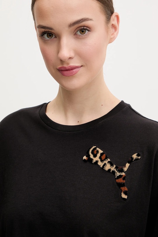 Puma tricou din bumbac negru 632337