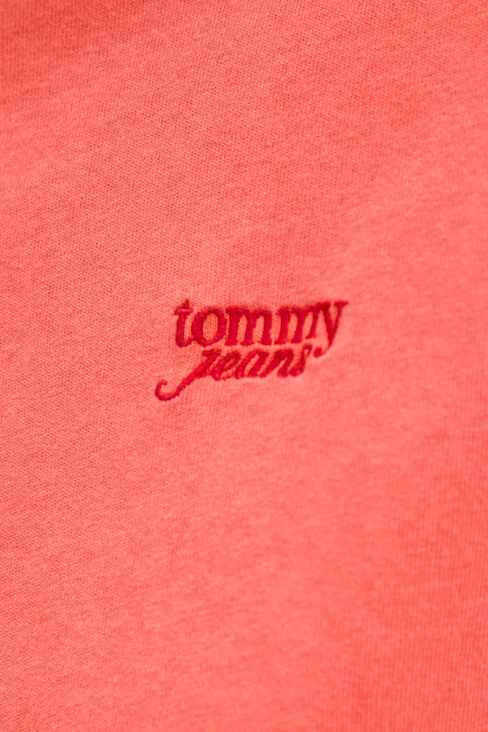 Bavlněné tričko Tommy Jeans DW0DW20324 oranžová