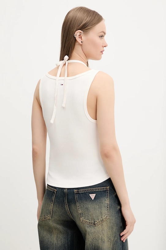 Odzież Tommy Jeans top DW0DW20325 beżowy