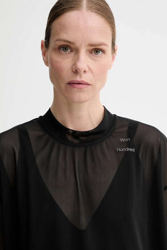 Won Hundred tricou negru 3649.13034