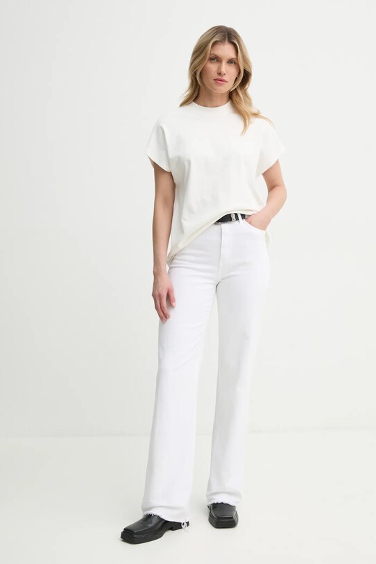 Won Hundred tricou din bumbac 3729.12089 bej SS25