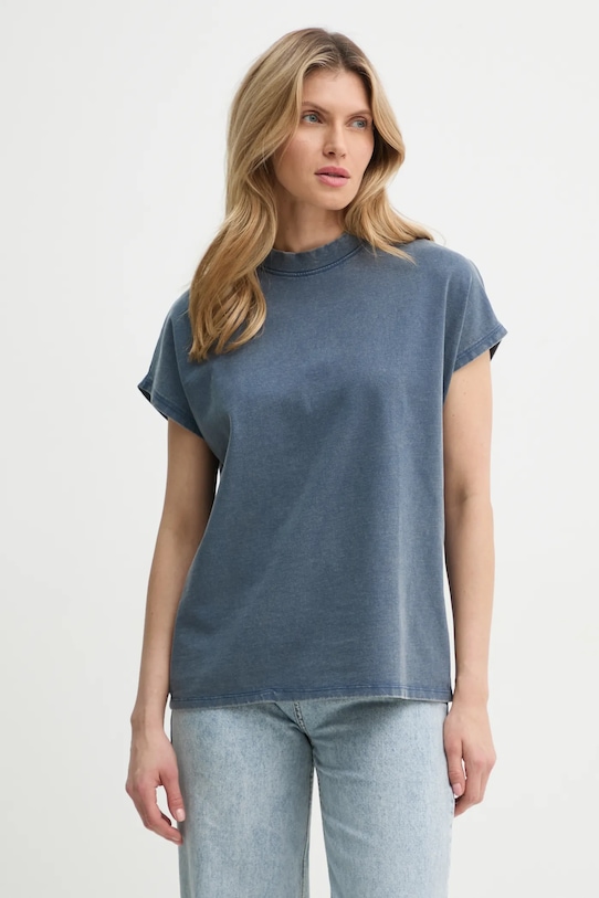 Bavlněné tričko Won Hundred kulatý modrá 3729.12089