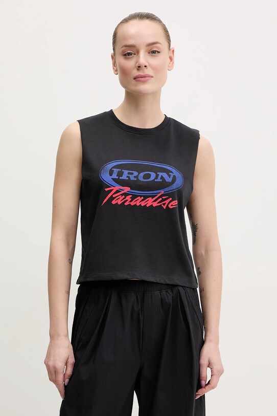 Under Armour top Project Rock print negru 1389705