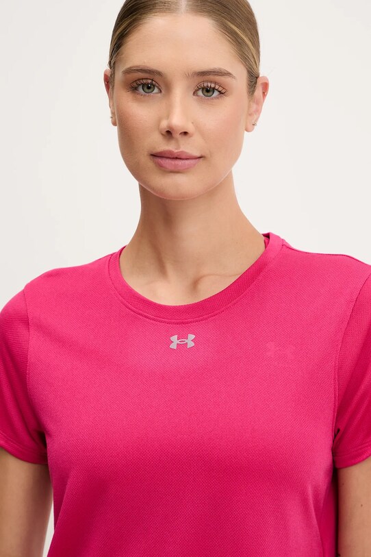 Under Armour t-shirt do biegania różowy 1389606