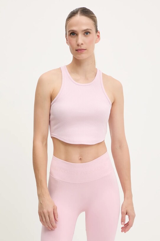 Top Under Armour Rival slim ροζ 1389798