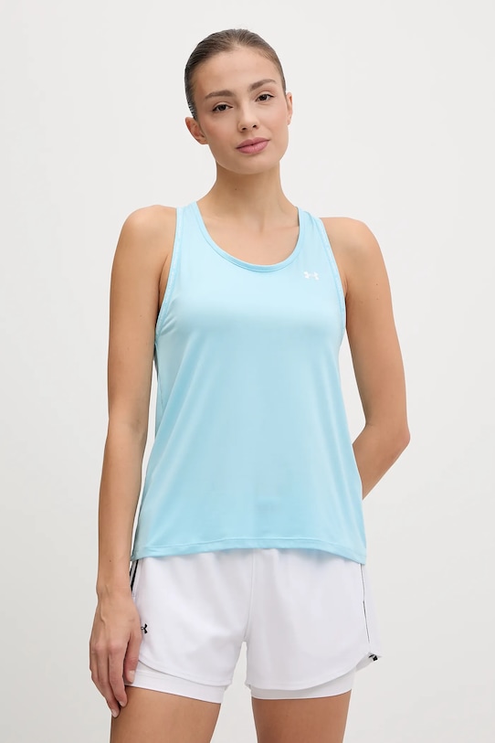 Tréningový top Under Armour Tech Knockout jednofarebný modrá 1389851