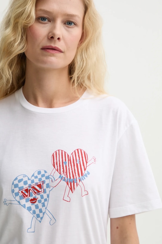 Bavlněné tričko PS Paul Smith bílá W2R.232V.PP5094