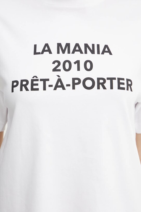 Бавовняна футболка La Mania PRET.A.PORTER білий