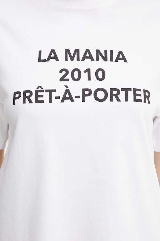 La Mania t-shirt bawełniany PRET.A.PORTER biały