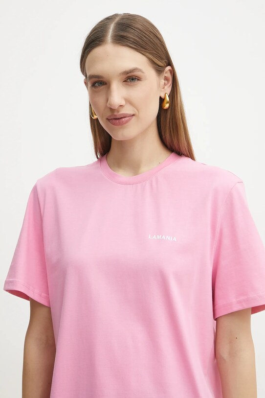 La Mania tricou din bumbac roz BONI.3