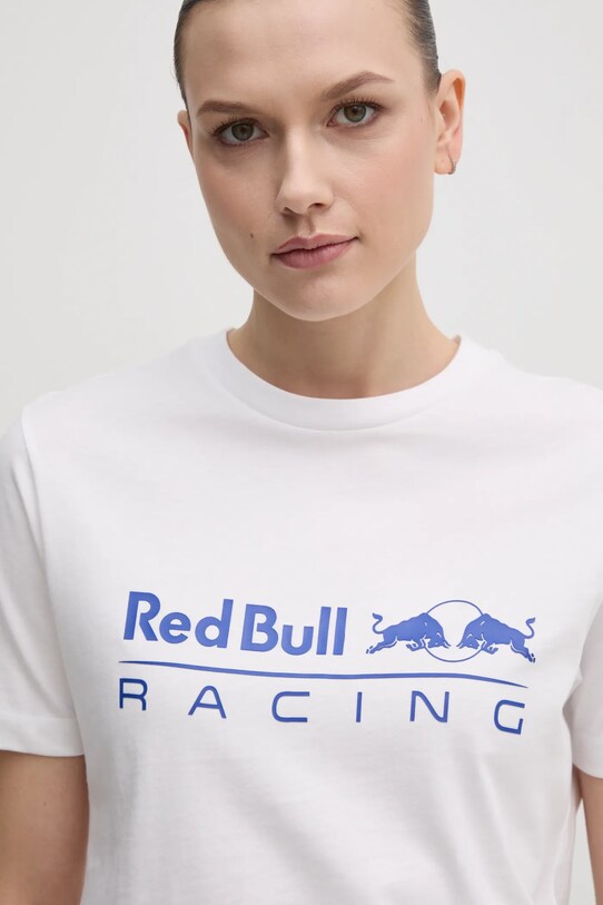 Red Bull Racing x Pepe Jeans tricou din bumbac STANDARD FIT TEE alb RL500004