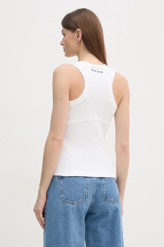 Odzież Red Bull Racing x Pepe Jeans top LOGO RIB TANK RL500011 beżowy