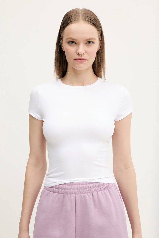 Μπλουζάκι Hollister Co. slim λευκό KI339.5043.100