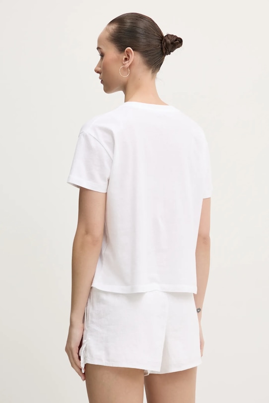 Oblečenie Bavlnené tričko Hollister Co. KI357.5000.100 biela