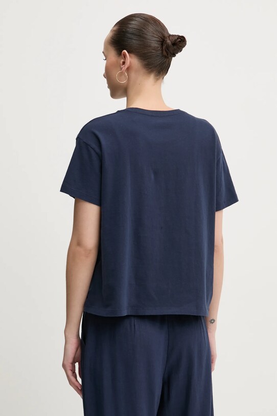 Odzież Hollister Co. t-shirt bawełniany KI357.5000.200 granatowy
