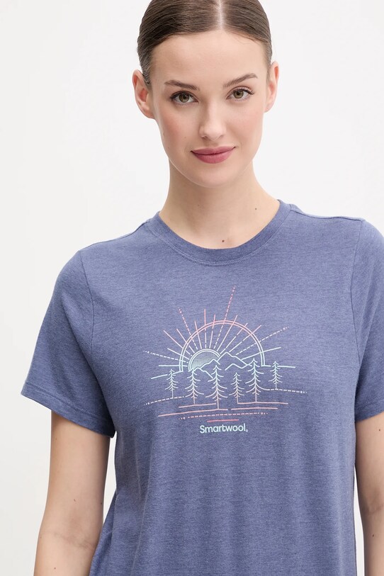 Odzież Smartwool t-shirt sportowy SW002859 niebieski
