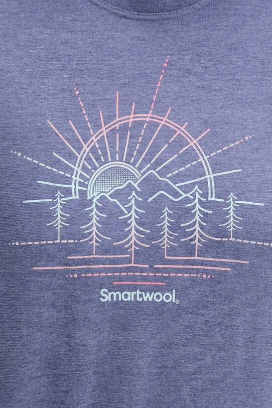 Smartwool t-shirt sportowy niebieski SW002859