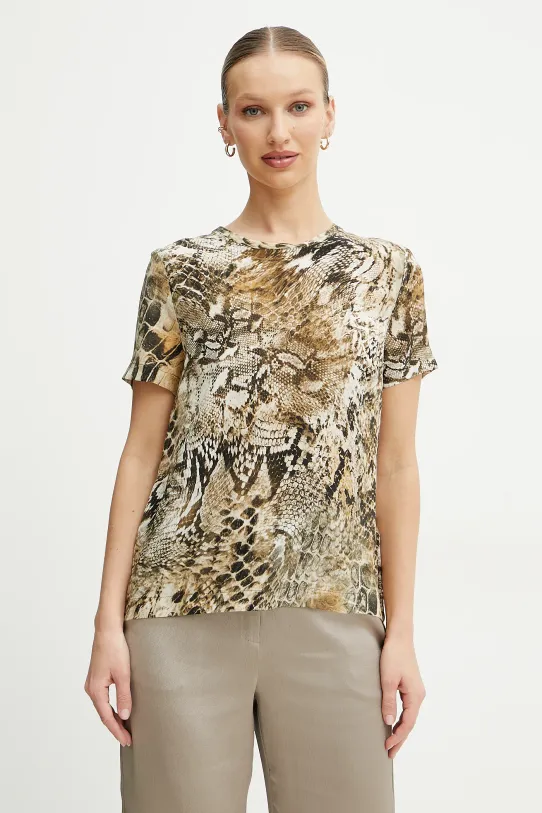 Marciano Guess bluzka jedwabna TATJANA regular zielony 5GGH36.7320A
